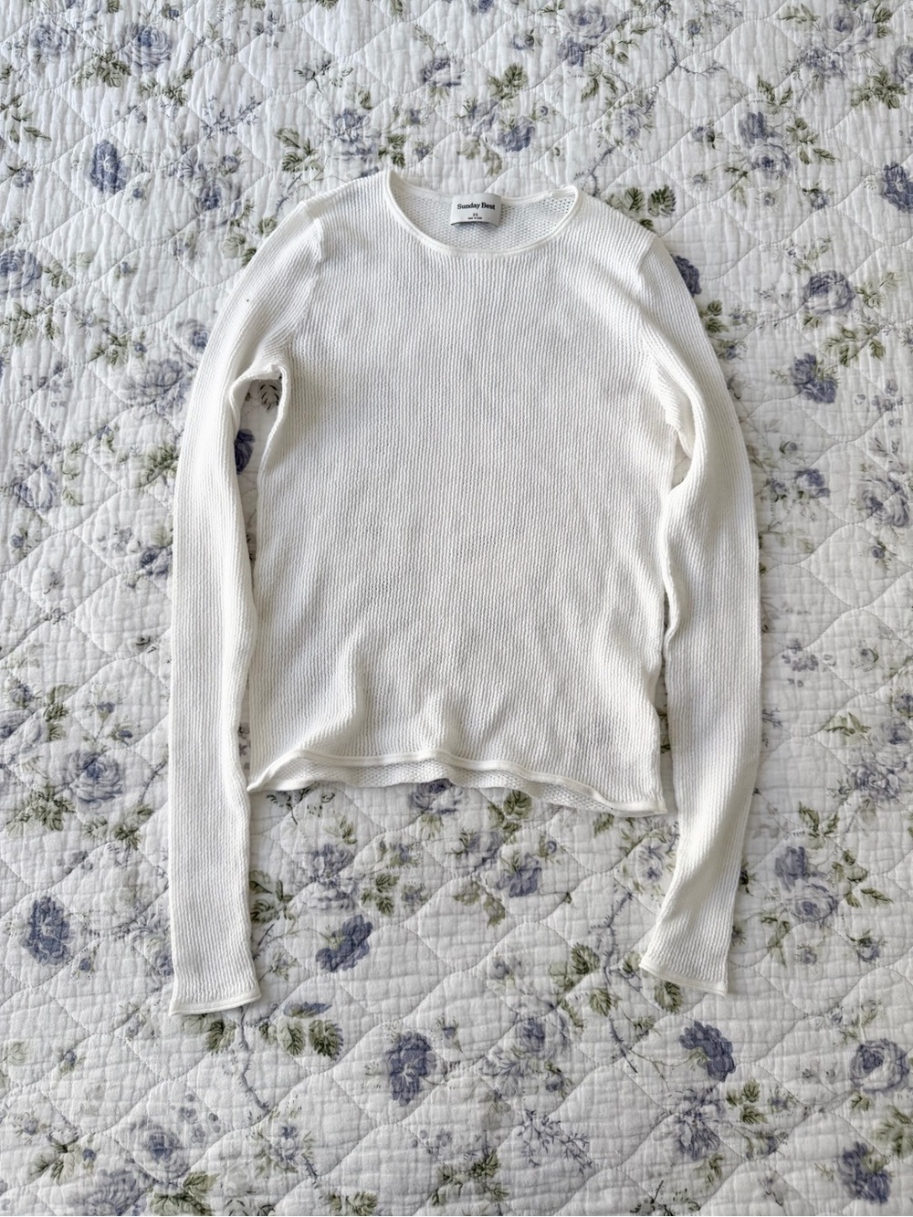 Sunday Best Stretchy Net Long Sleeve Top